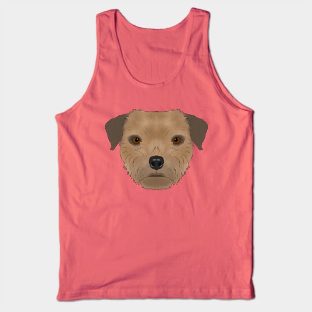 Border Terrier Tank Top by childofthecorn